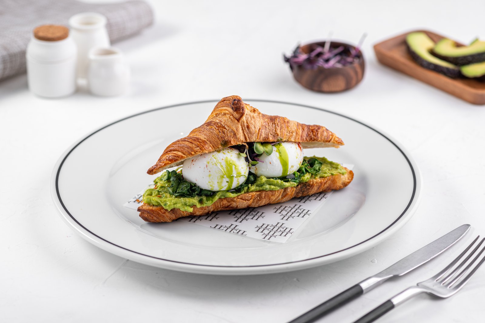 Stuffed Croissant Benedict